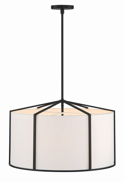 Carlyn 6 Light Black Chandelier Chandelier Crystorama