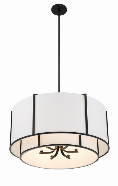 Carlyn 6 Light Black Chandelier Chandelier Crystorama