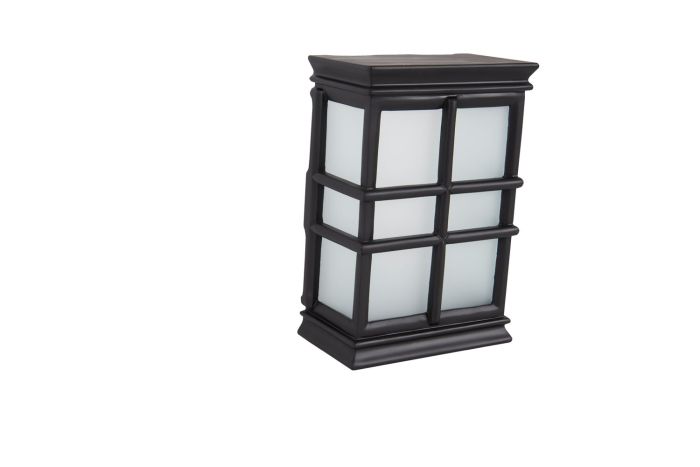 Hand-Carved Window Pane Chime in Flat Black w/ White Glass Door Chime Craftmade