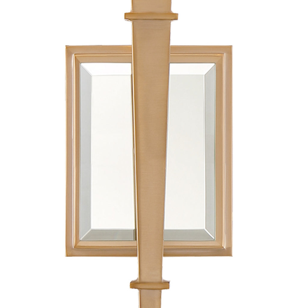 Clifton 1 Light Aged Brass Sconce Wall Sconce Crystorama