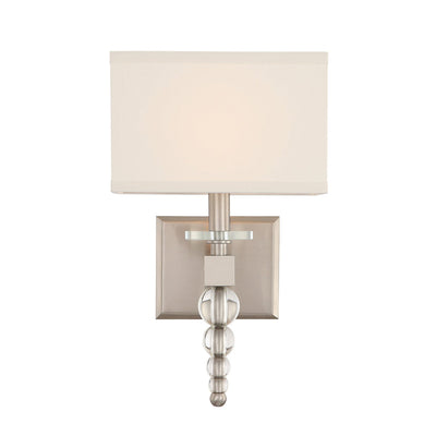 Clover 1 Light Aged Brass Sconce Wall Sconce Crystorama