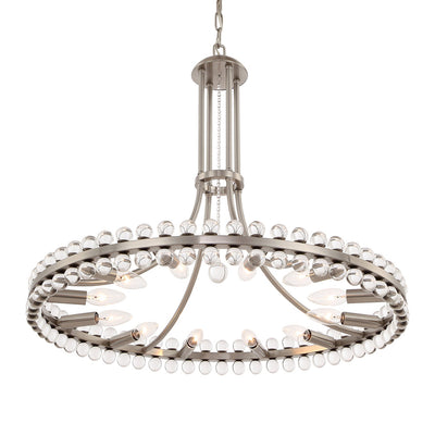 Clover 12 Light Aged Brass Chandelier Chandelier Crystorama