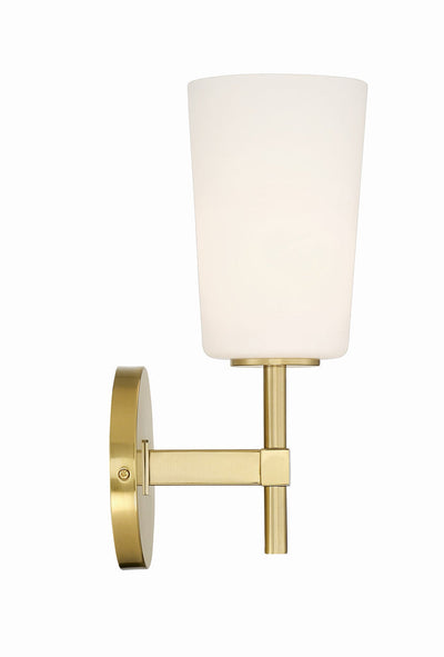 Colton 1 Light Aged Brass Bathroom Vanity Bath and Vanity Crystorama