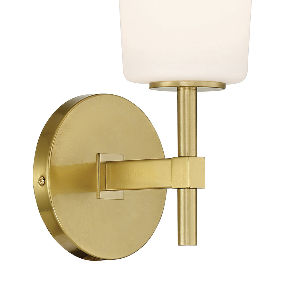 Colton 1 Light Aged Brass Bathroom Vanity Bath and Vanity Crystorama