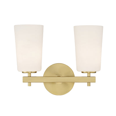 Colton 2 Light Aged Brass Bathroom Vanity Bath and Vanity Crystorama