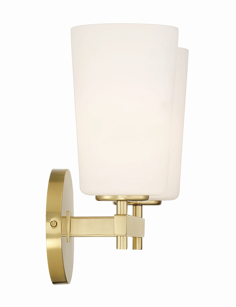 Colton 2 Light Aged Brass Bathroom Vanity Bath and Vanity Crystorama