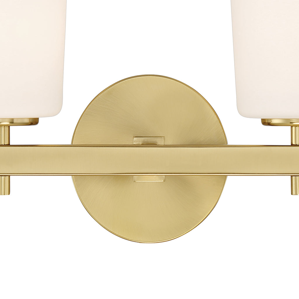 Colton 2 Light Aged Brass Bathroom Vanity Bath and Vanity Crystorama