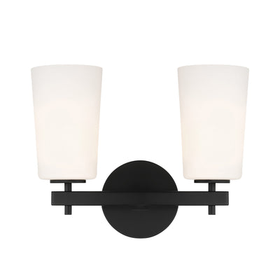 Colton 2 Light Black Bathroom Vanity Bath and Vanity Crystorama