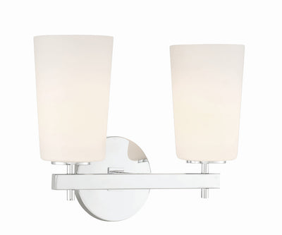 Colton 2 Light Polished Chrome Bathroom Vanity Bath and Vanity Crystorama