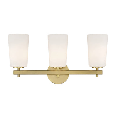 Colton 3 Light Aged Brass Bathroom Vanity Bath and Vanity Crystorama