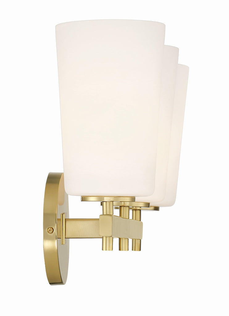 Colton 3 Light Aged Brass Bathroom Vanity Bath and Vanity Crystorama