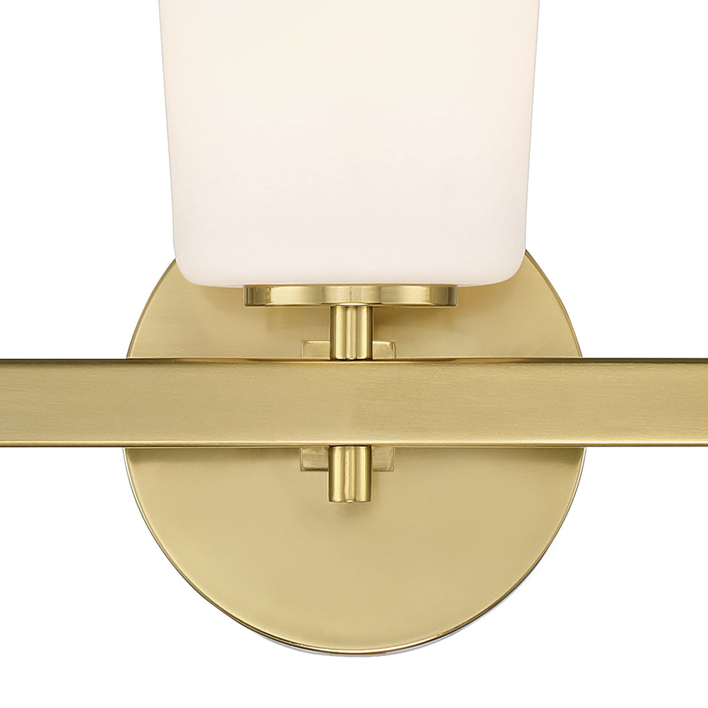 Colton 3 Light Aged Brass Bathroom Vanity Bath and Vanity Crystorama