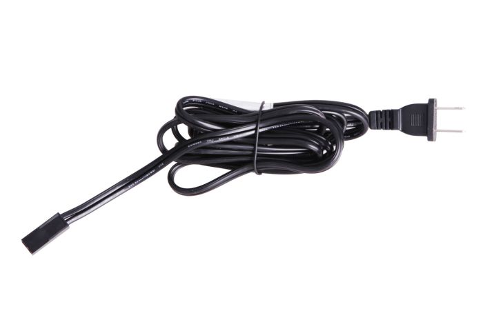 6'  Under Cabinet Puck Cord and Plug in Black