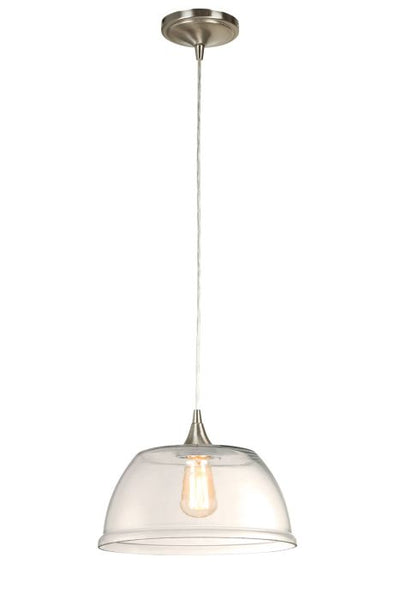 Design-A-Fixture 1 Light Mini Pendant Hardware in Brushed Polished Nickel Pendant Craftmade