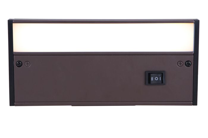 8" Under Cabinet LED Light Bar in Bronze Under Cabinet Lighting Craftmade