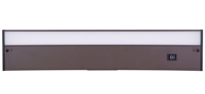 18" Under Cabinet LED Light Bar in Bronze Under Cabinet Lighting Craftmade