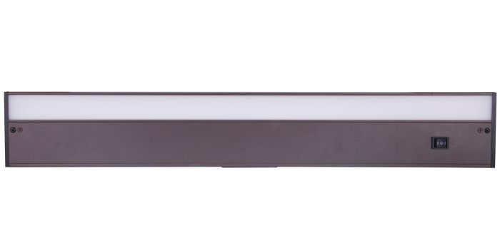 24" Under Cabinet LED Light Bar in Bronze Under Cabinet Lighting Craftmade