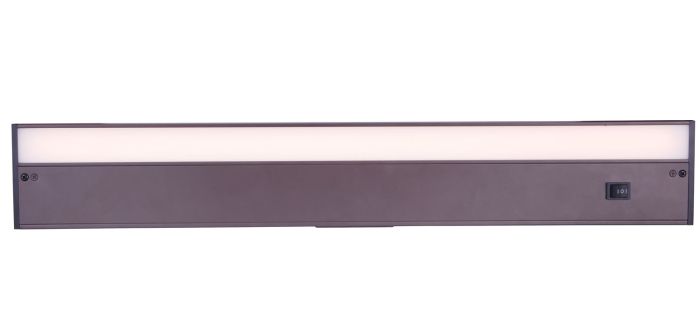 24" Under Cabinet LED Light Bar in Bronze Under Cabinet Lighting Craftmade