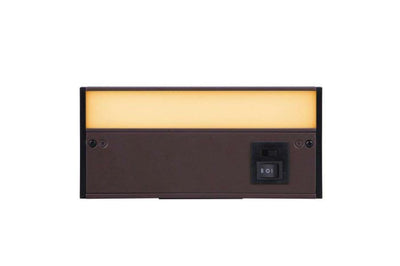 8" Under Cabinet LED Light Bar in Bronze (3-in-1 Adjustable Color Temperature)