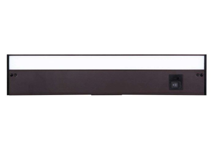 8" Under Cabinet LED Light Bar in Bronze (3-in-1 Adjustable Color Temperature)