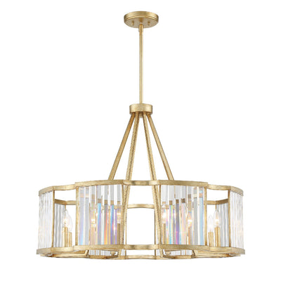 Darcy 8 Light Distressed Twilight Chandelier Chandelier Crystorama