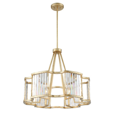 Darcy 8 Light Distressed Twilight Chandelier Chandelier Crystorama