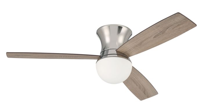 52" Daybreak in Polished Nickel w/ Driftwood/Greywood Blades Ceiling Fan CRAFTMADE