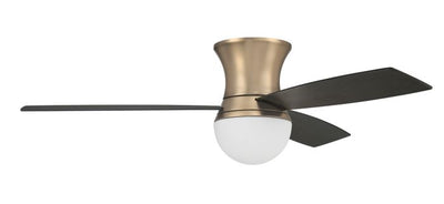 52" Daybreak in Satin Brass w/ Flat Black/Black Walnut Blades Ceiling Fan CRAFTMADE