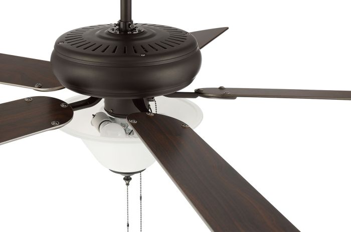 52" Decorator's Choice 2 Light in Espresso w/ Walnut/Espresso Blades Ceiling Fan CRAFTMADE