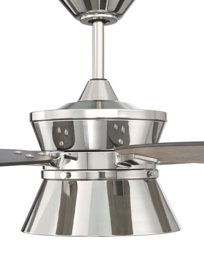 52" Dominick in Polished Nickel w/ Driftwood/Greywood Blades Ceiling Fan CRAFTMADE