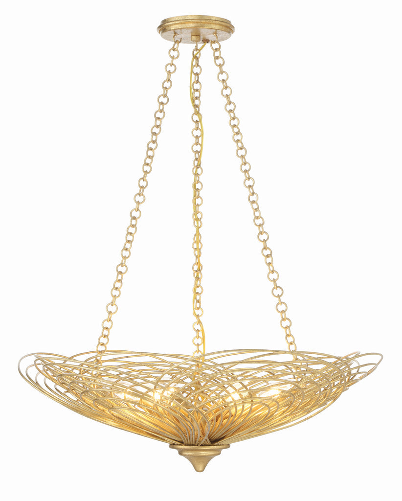 Doral 6 Light Renaissance Gold Chandelier Chandelier Crystorama