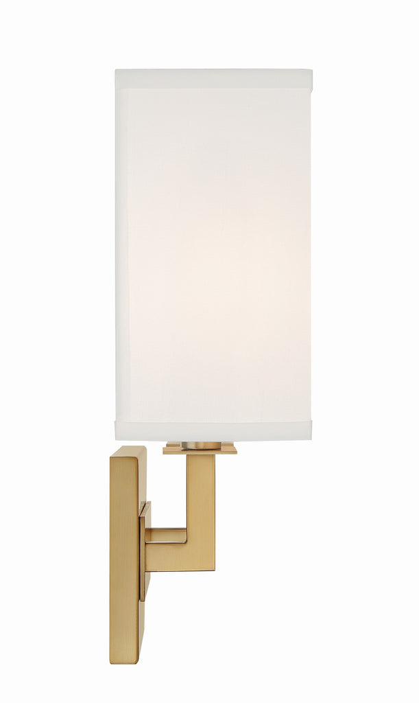 Durham 2 Light Vibrant Gold Sconce Wall Sconce Crystorama