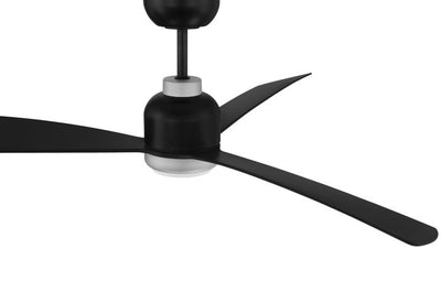 52" Donovan, Flat Black/Painted Nickel finish, Flat black Blades, Light kit Included (Optional) Ceiling Fan CRAFTMADE