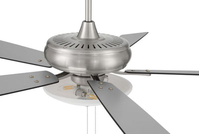 52" Eos 3 Light Bowl in Brushed Polished Nickel w/ Brushed Nickel/Greywood Blades Ceiling Fan CRAFTMADE