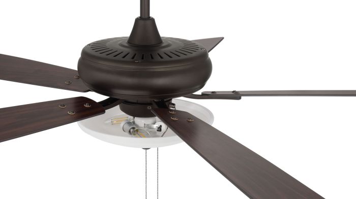 52" Eos 3 Light Bowl in Espresso w/ Espresso/Walnut Blades Ceiling Fan CRAFTMADE