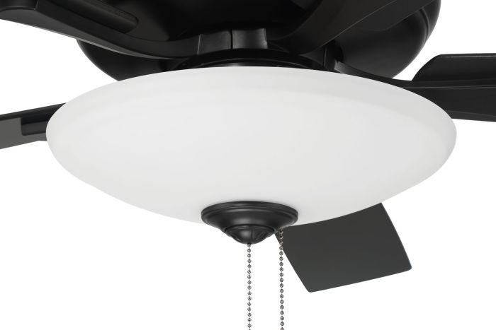 52" Eos 3 Light Bowl in Flat Black w/ Flat Black/Greywood Blades Ceiling Fan CRAFTMADE