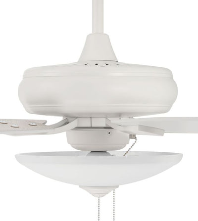 52" Eos 3 Light Bowl in White w/ White/Washed Oak Blades Ceiling Fan CRAFTMADE