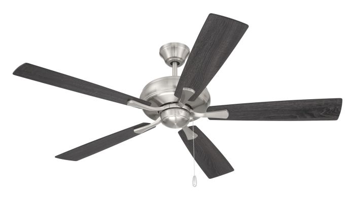 52" Eos in Brushed Polished Nickel w/ Brushed Nickel/Greywood Blades Ceiling Fan CRAFTMADE