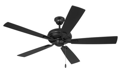 52" Eos in Flat Black w/ Flat Black/Greywood Blades Ceiling Fan CRAFTMADE