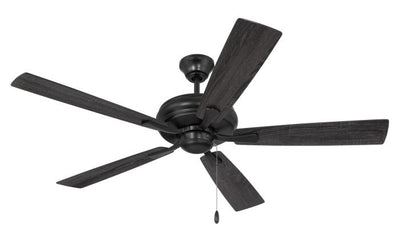 52" Eos in Flat Black w/ Flat Black/Greywood Blades Ceiling Fan CRAFTMADE