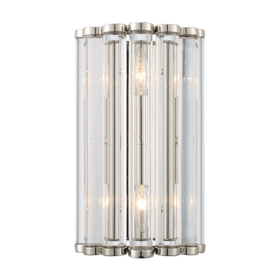 Libby Langdon Elliot 2 Light Polished Nickel Sconce Wall Sconce Crystorama