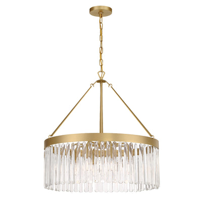 Emory 8 Light Modern Gold Chandelier Chandelier Crystorama