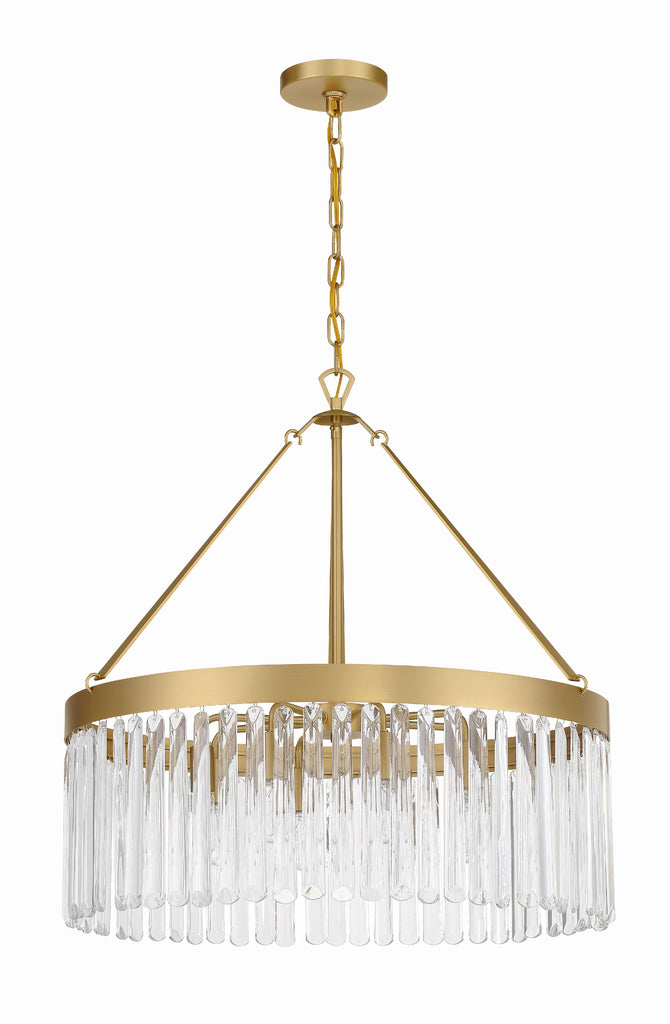 Emory 8 Light Modern Gold Chandelier Chandelier Crystorama