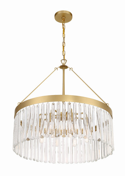 Emory 8 Light Modern Gold Chandelier Chandelier Crystorama