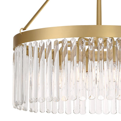 Emory 8 Light Modern Gold Chandelier Chandelier Crystorama