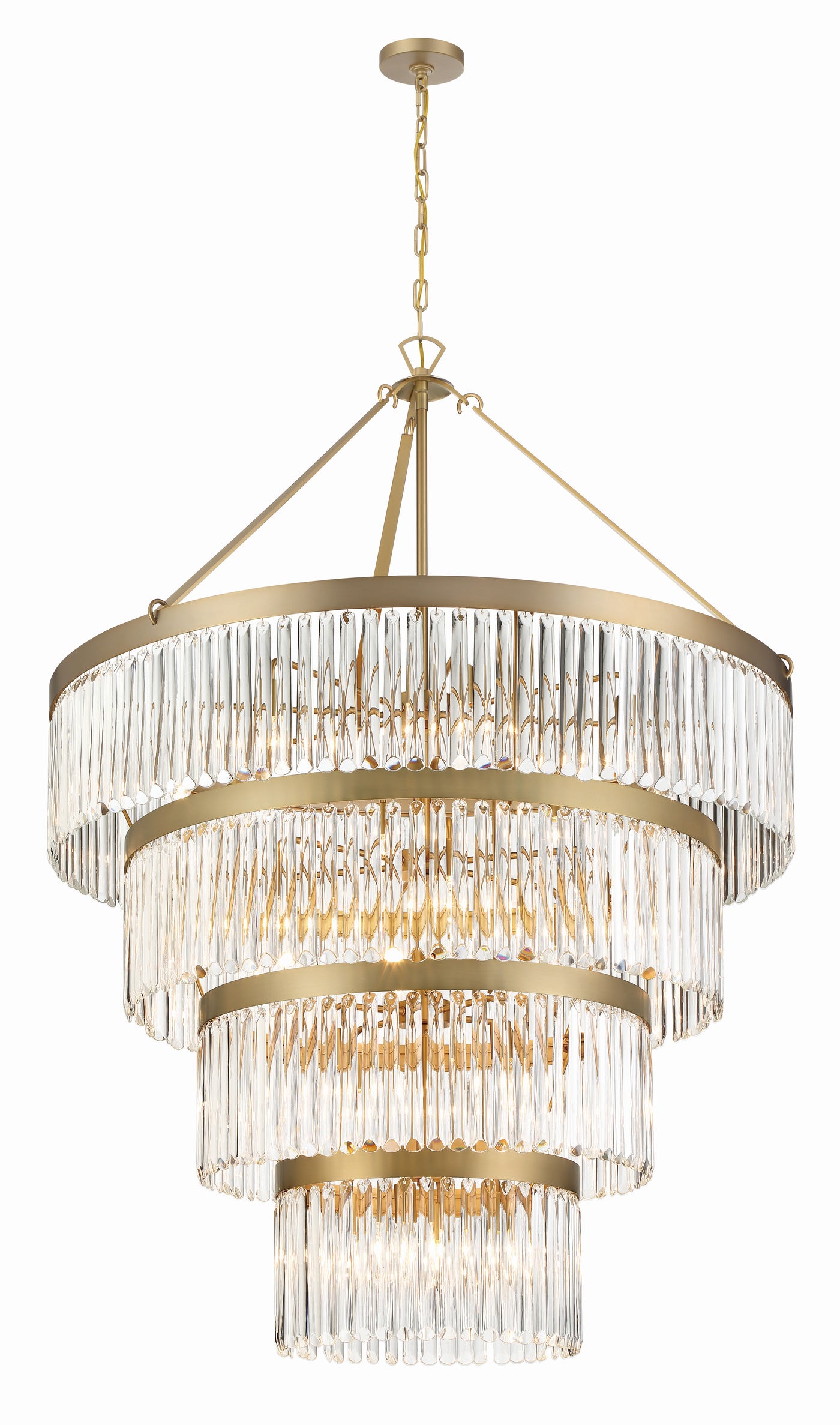 Emory 22 Light Modern Gold Chandelier Chandelier Crystorama