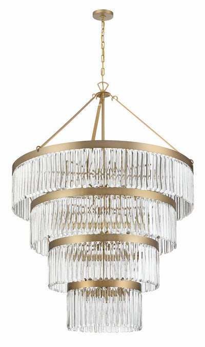 Emory 22 Light Modern Gold Chandelier Chandelier Crystorama