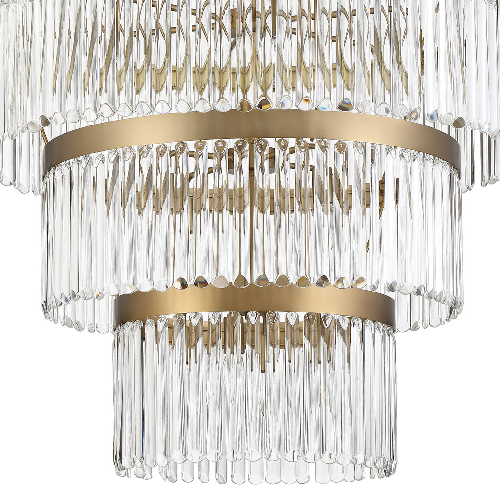 Emory 22 Light Modern Gold Chandelier Chandelier Crystorama