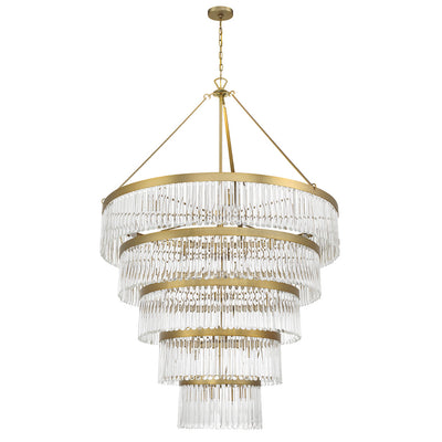 Emory 30 Light Modern Gold Chandelier Chandelier Crystorama