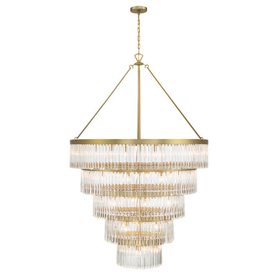 Emory 30 Light Modern Gold Chandelier Chandelier Crystorama